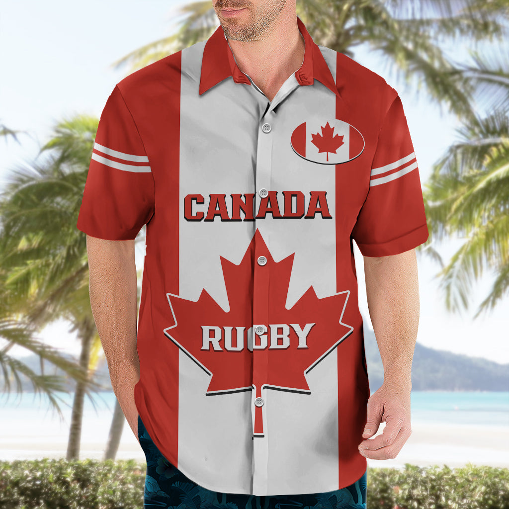 Personalised Canada Rugby Hawaiian Shirt Go Canucks Maple Leaf Pacific  2023 - Vibe Hoodie Shop