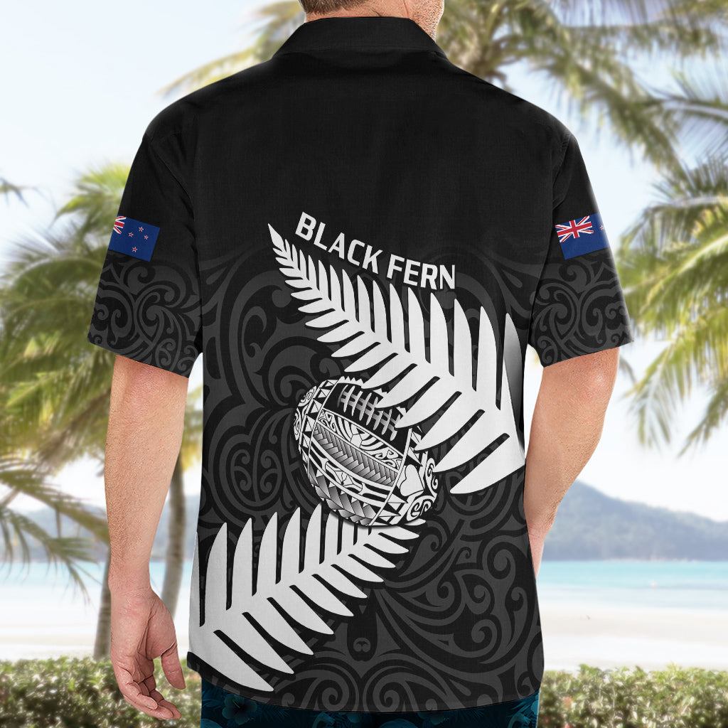 Aotearoa Rugby Hawaiian Shirt Go Black Fern Pacific NZ Maori 2023 - Vibe Hoodie Shop