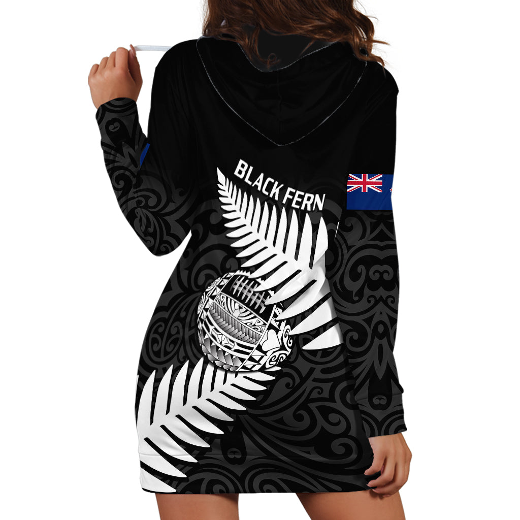 Aotearoa Rugby Hoodie Dress Go Black Fern Pacific NZ Maori 2023 - Vibe Hoodie Shop