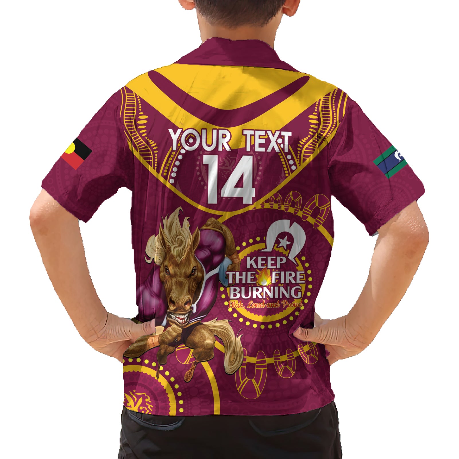 Custom NRL Broncos NAIDOC Week Hawaiian Shirt Keep The Fire Burning Indigenous Art - Vibe Hoodie Shop