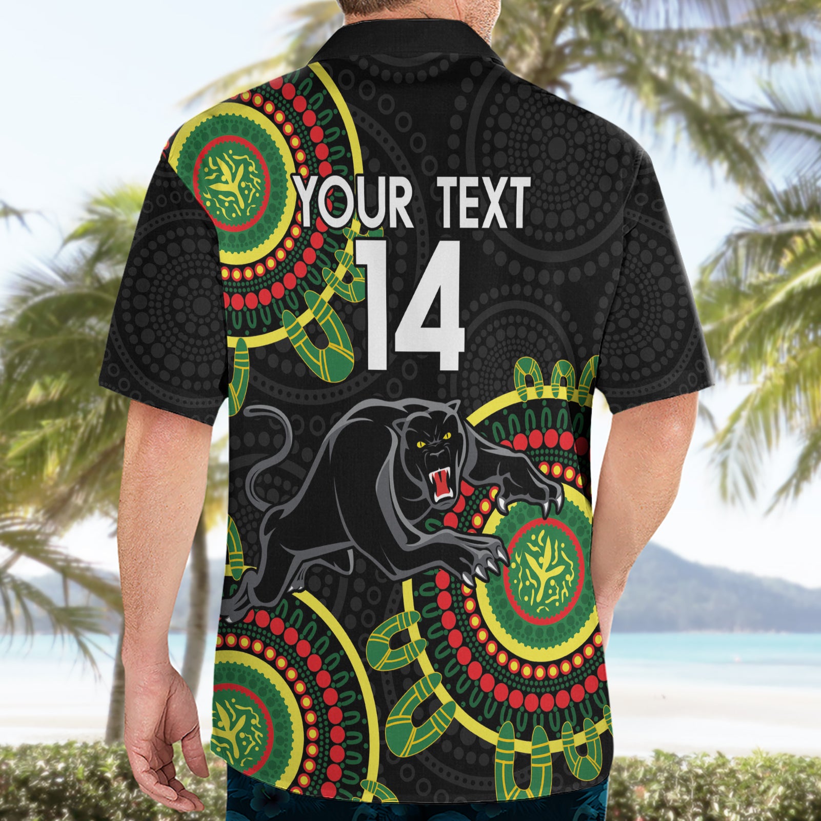 Custom NRL Panthers NAIDOC Week Hawaiian Shirt Keep The Fire Burning Indigenous Art - Vibe Hoodie Shop