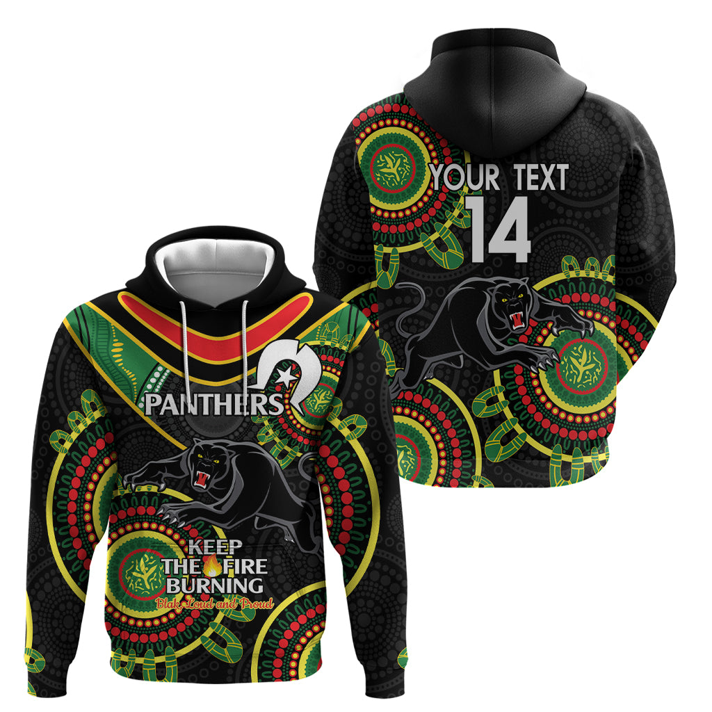 Custom NRL Panthers NAIDOC Week Hoodie Keep The Fire Burning Indigenous Art - Vibe Hoodie Shop