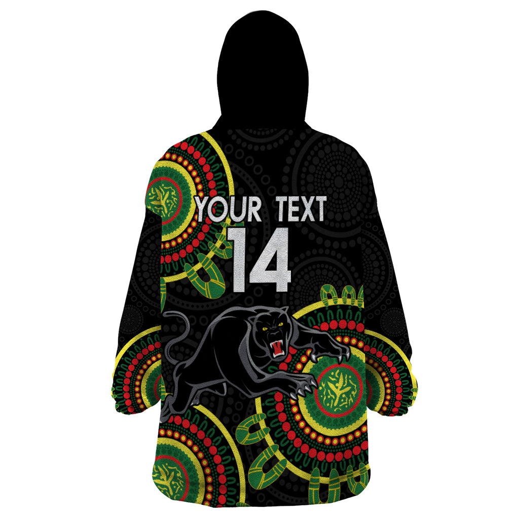 Custom NRL Panthers NAIDOC Week Wearable Blanket Hoodie Keep The Fire Burning Indigenous Art - Vibe Hoodie Shop