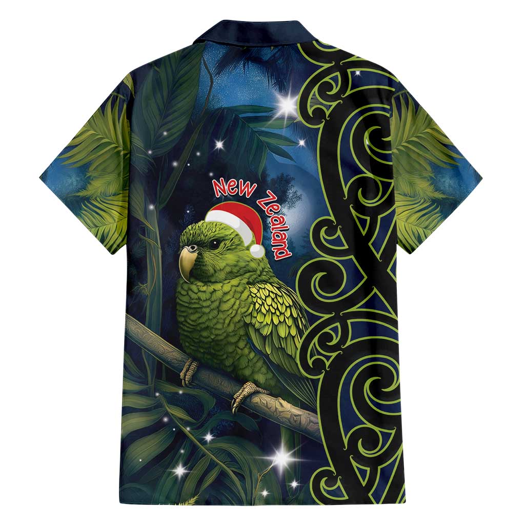 New Zealand Christmas Hawaiian Shirt Cute Kakapo Meri Kirihimete Maori Koru - Vibe Hoodie Shop