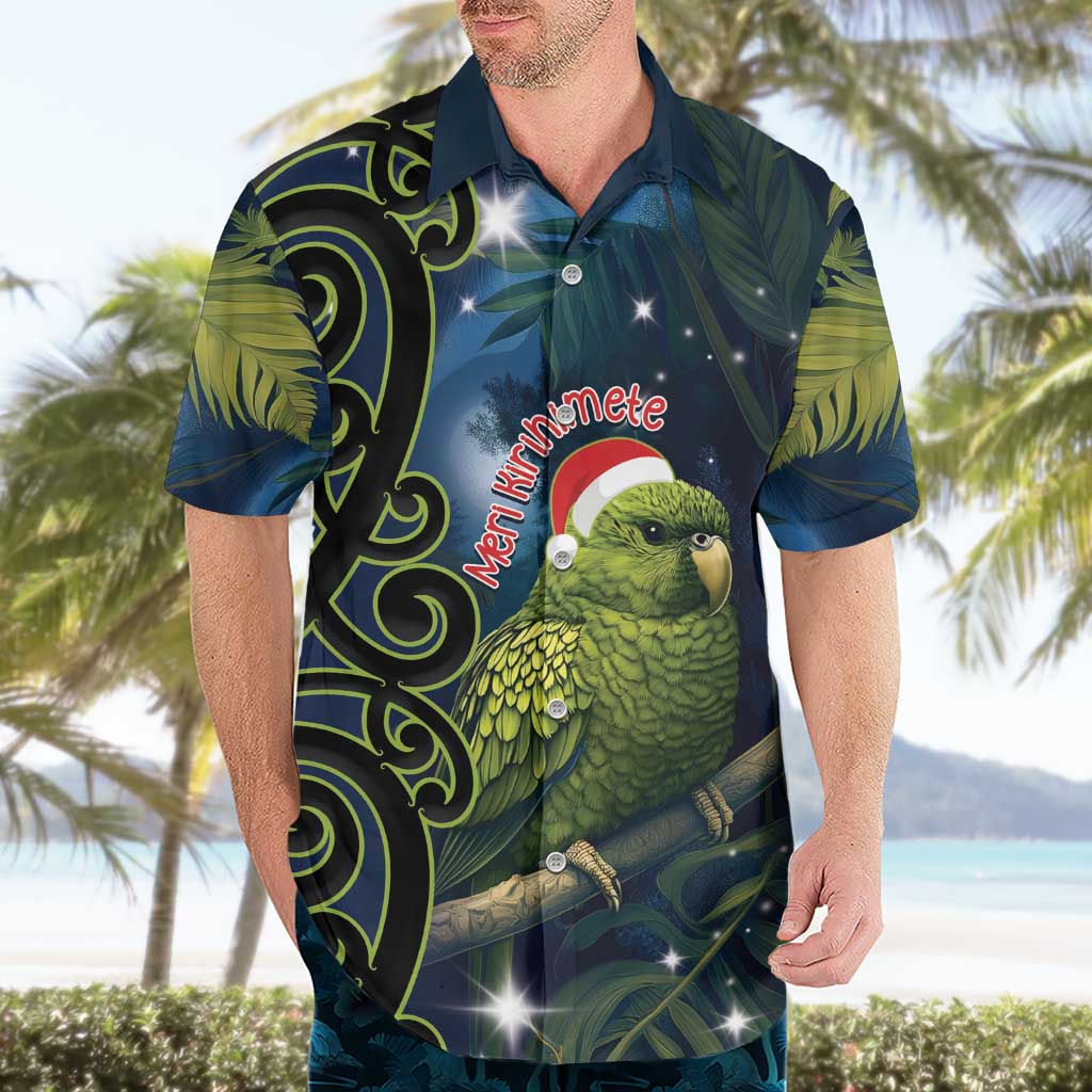 New Zealand Christmas Hawaiian Shirt Cute Kakapo Meri Kirihimete Maori Koru - Vibe Hoodie Shop