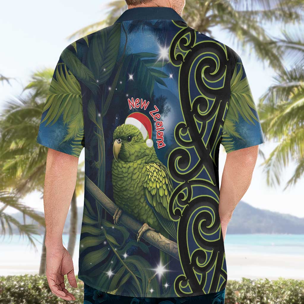 New Zealand Christmas Hawaiian Shirt Cute Kakapo Meri Kirihimete Maori Koru - Vibe Hoodie Shop