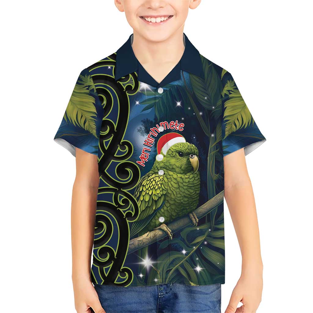 New Zealand Christmas Hawaiian Shirt Cute Kakapo Meri Kirihimete Maori Koru - Vibe Hoodie Shop