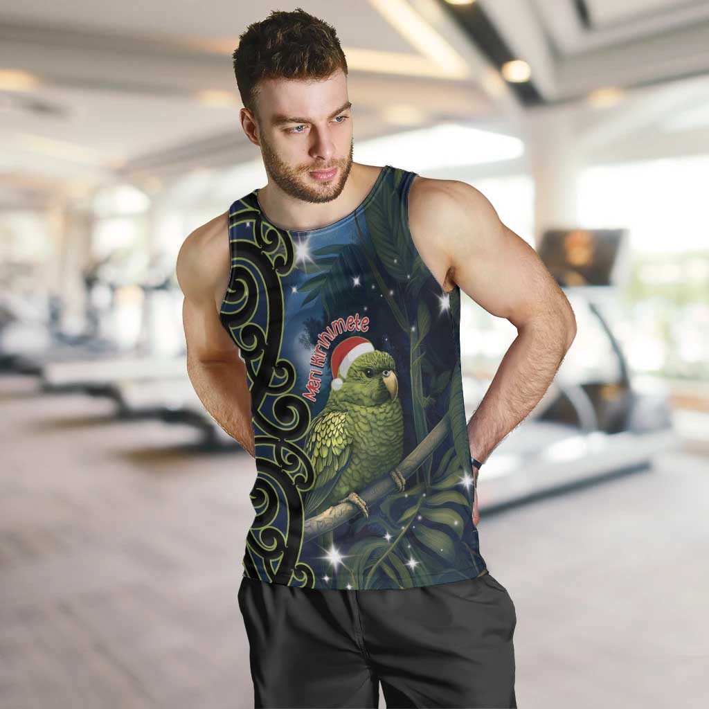 New Zealand Christmas Men Tank Top Cute Kakapo Meri Kirihimete Maori Koru - Vibe Hoodie Shop