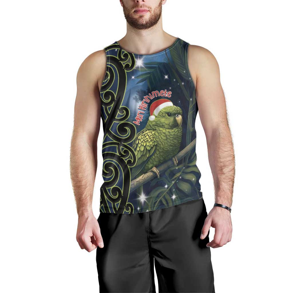 New Zealand Christmas Men Tank Top Cute Kakapo Meri Kirihimete Maori Koru - Vibe Hoodie Shop