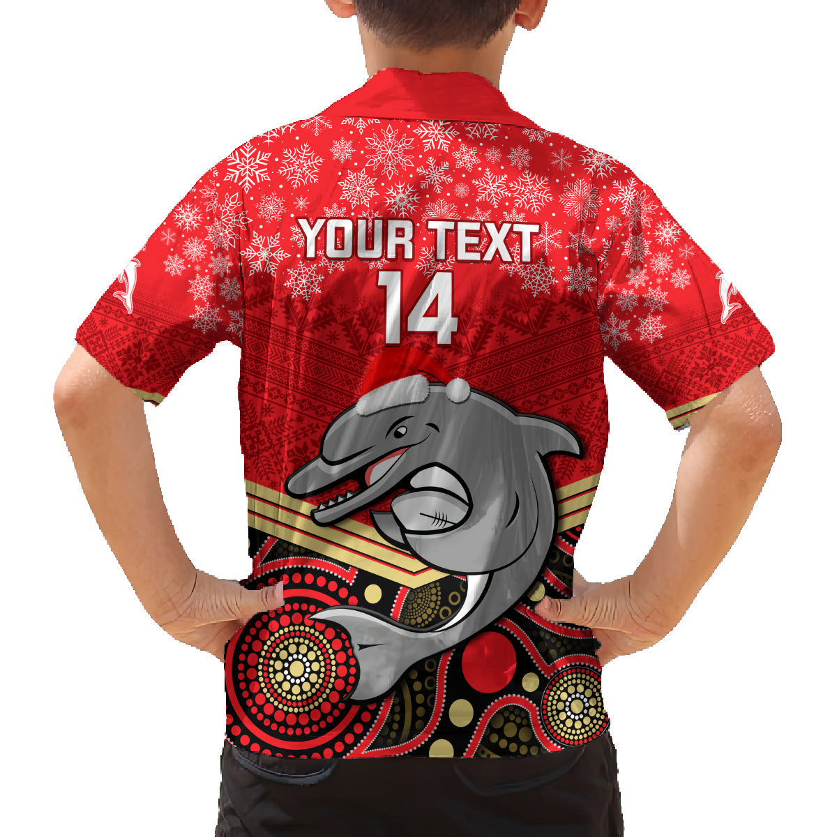 custom-dolphins-rugby-christmas-family-matching-long-sleeve-bodycon-dress-and-hawaiian-shirt-merry-xmas-2023-mix-aboriginal-art