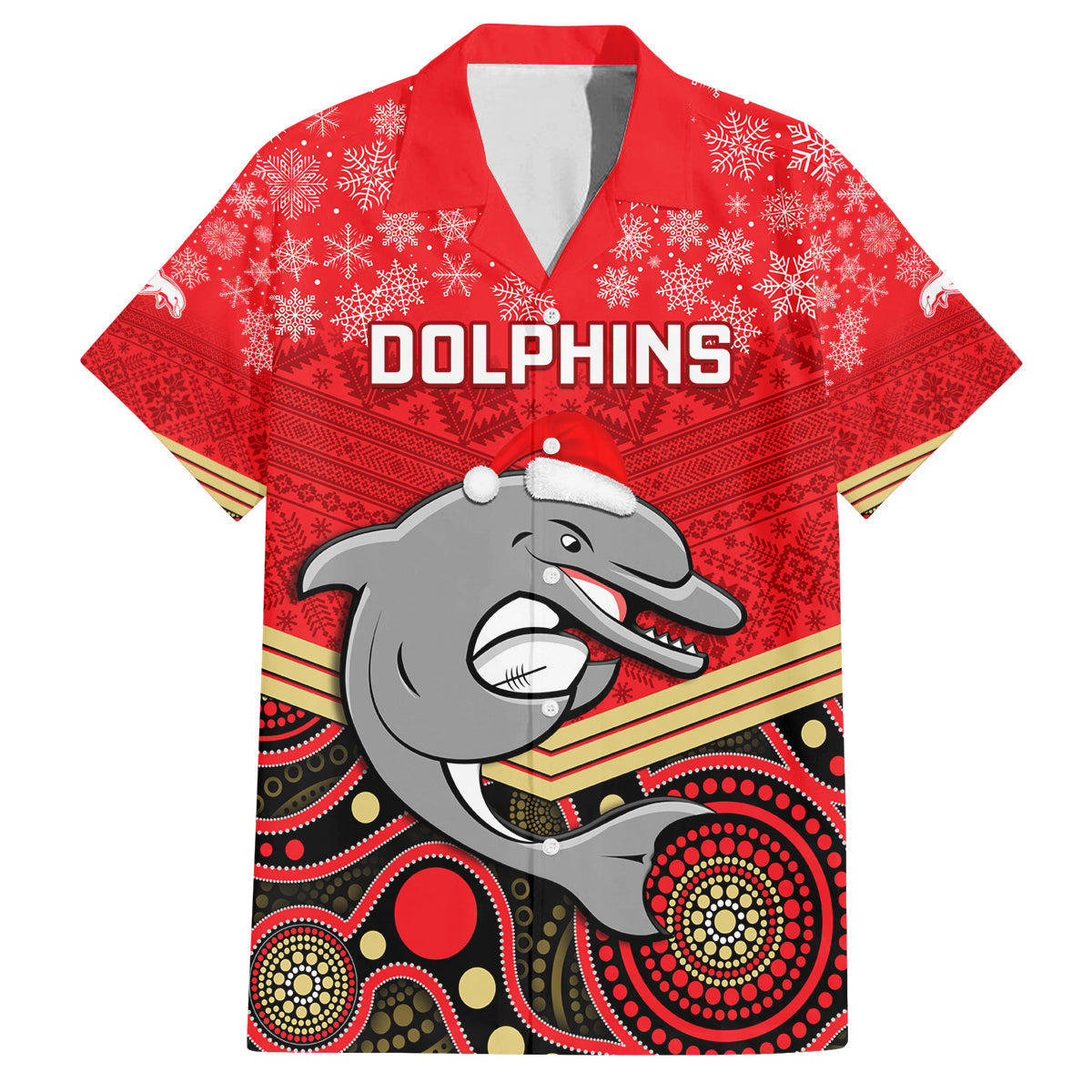 custom-dolphins-rugby-christmas-family-matching-long-sleeve-bodycon-dress-and-hawaiian-shirt-merry-xmas-2023-mix-aboriginal-art