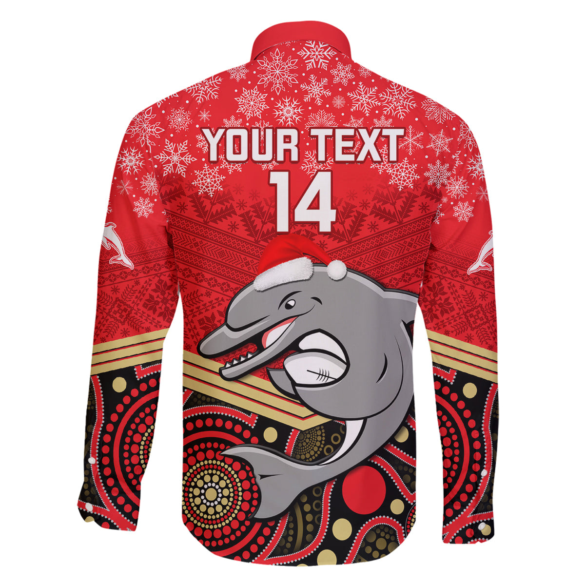 custom-dolphins-rugby-christmas-family-matching-long-sleeve-bodycon-dress-and-hawaiian-shirt-merry-xmas-2023-mix-aboriginal-art