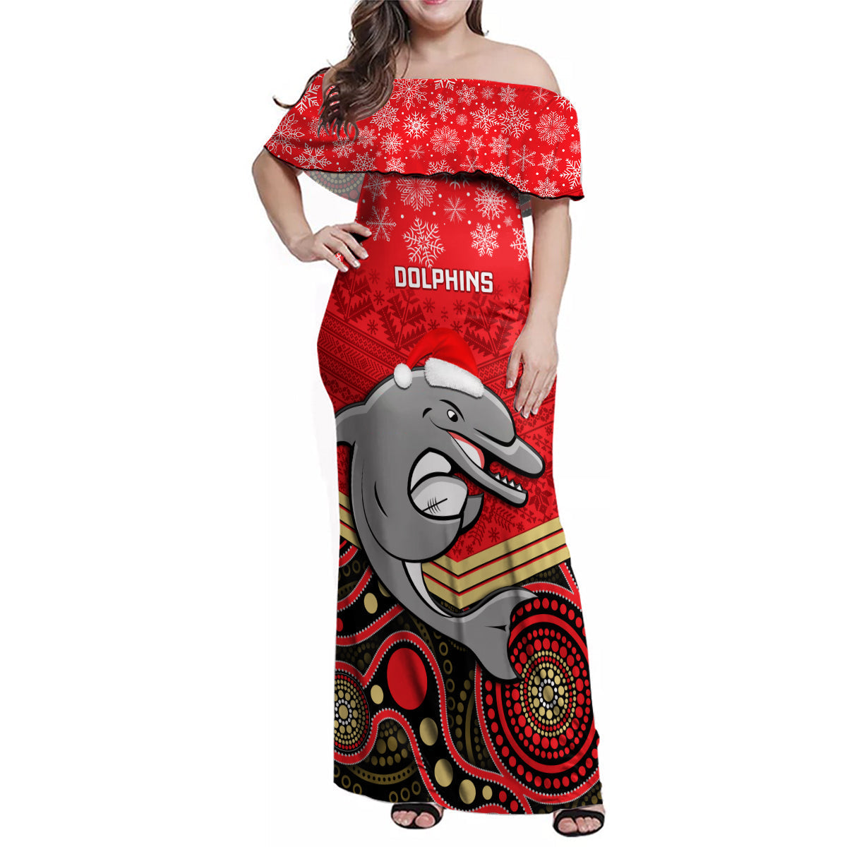 custom-dolphins-rugby-christmas-family-matching-off-shoulder-maxi-dress-and-hawaiian-shirt-merry-xmas-2023-mix-aboriginal-art