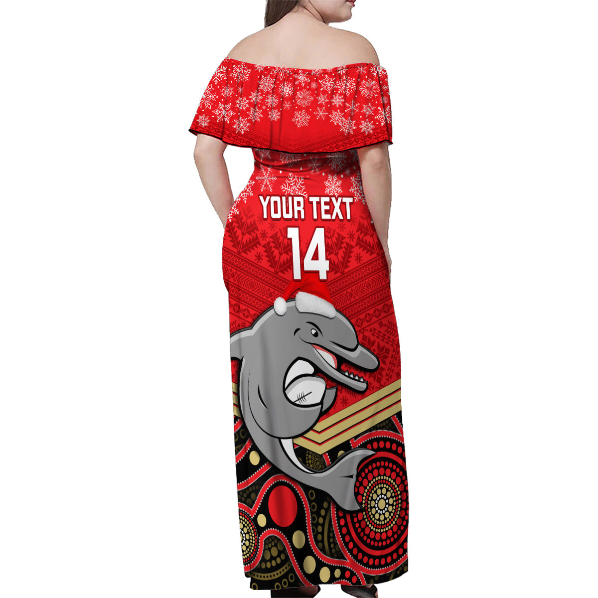 custom-dolphins-rugby-christmas-family-matching-off-shoulder-maxi-dress-and-hawaiian-shirt-merry-xmas-2023-mix-aboriginal-art