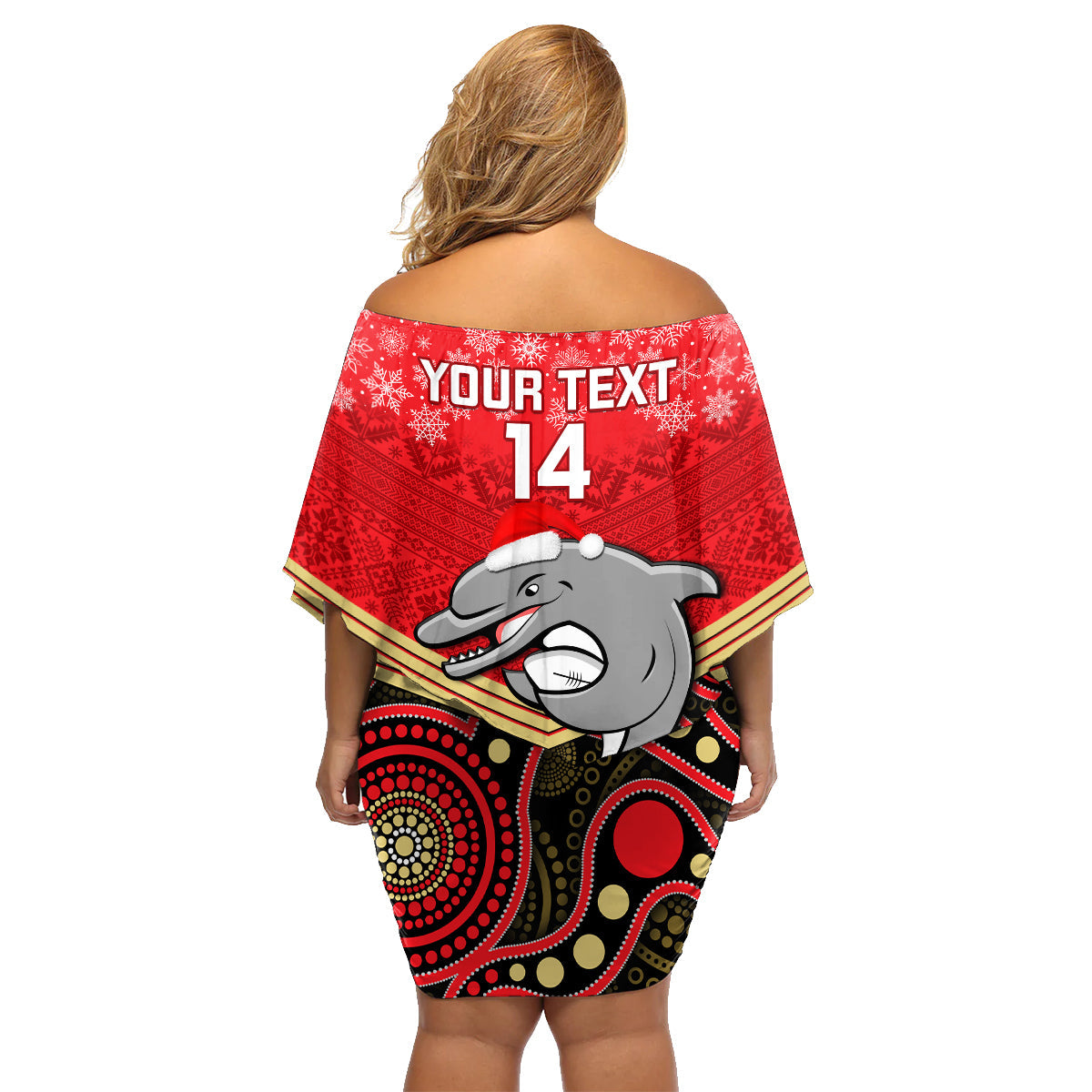 custom-dolphins-rugby-christmas-family-matching-off-shoulder-short-dress-and-hawaiian-shirt-merry-xmas-2023-mix-aboriginal-art