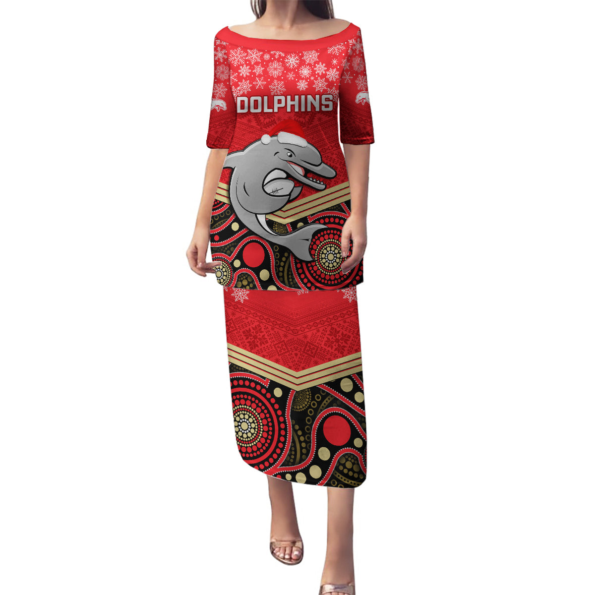 custom-dolphins-rugby-christmas-family-matching-puletasi-dress-and-hawaiian-shirt-merry-xmas-2023-mix-aboriginal-art