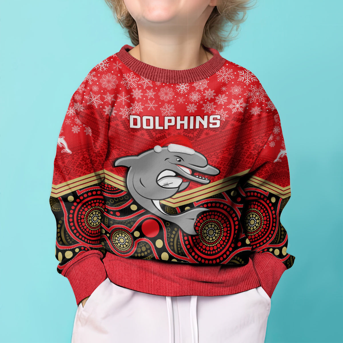 custom-dolphins-rugby-christmas-kid-ugly-christmas-sweater-merry-xmas-2023-mix-aboriginal-art