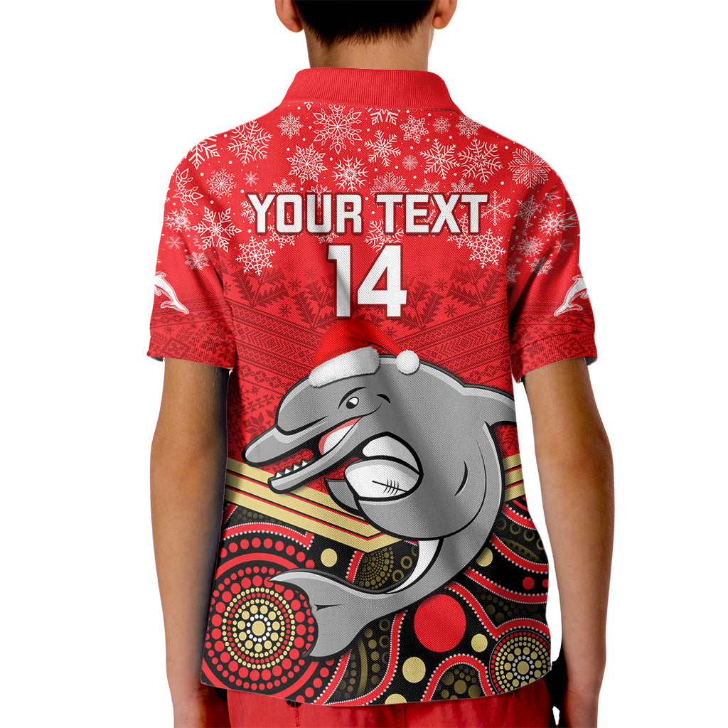 custom-dolphins-rugby-christmas-kid-polo-shirt-merry-xmas-2023-mix-aboriginal-art