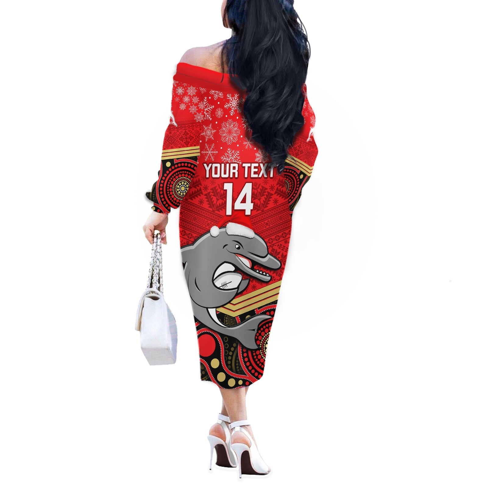 custom-dolphins-rugby-christmas-off-the-shoulder-long-sleeve-dress-merry-xmas-2023-mix-aboriginal-art