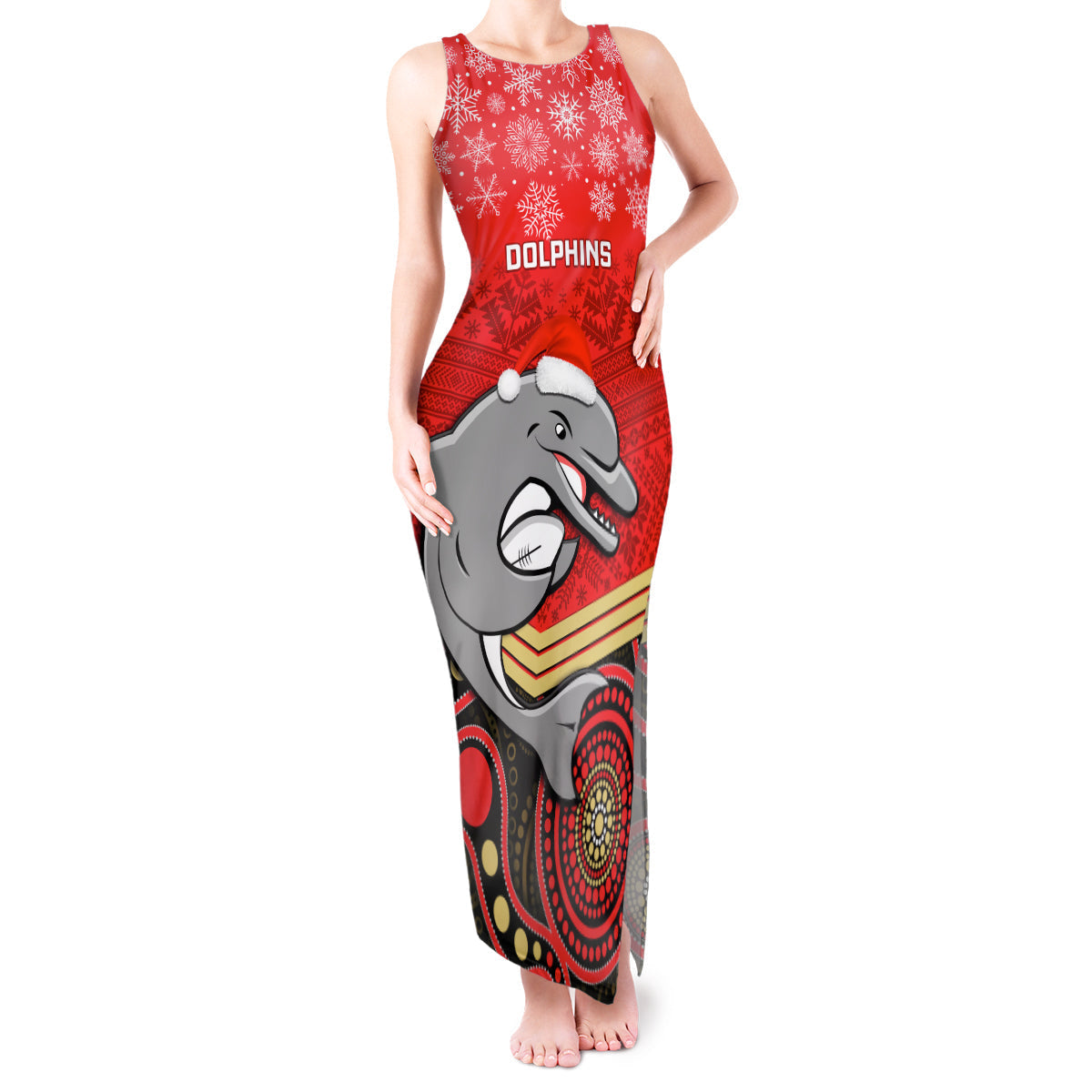 custom-dolphins-rugby-christmas-tank-maxi-dress-merry-xmas-2023-mix-aboriginal-art