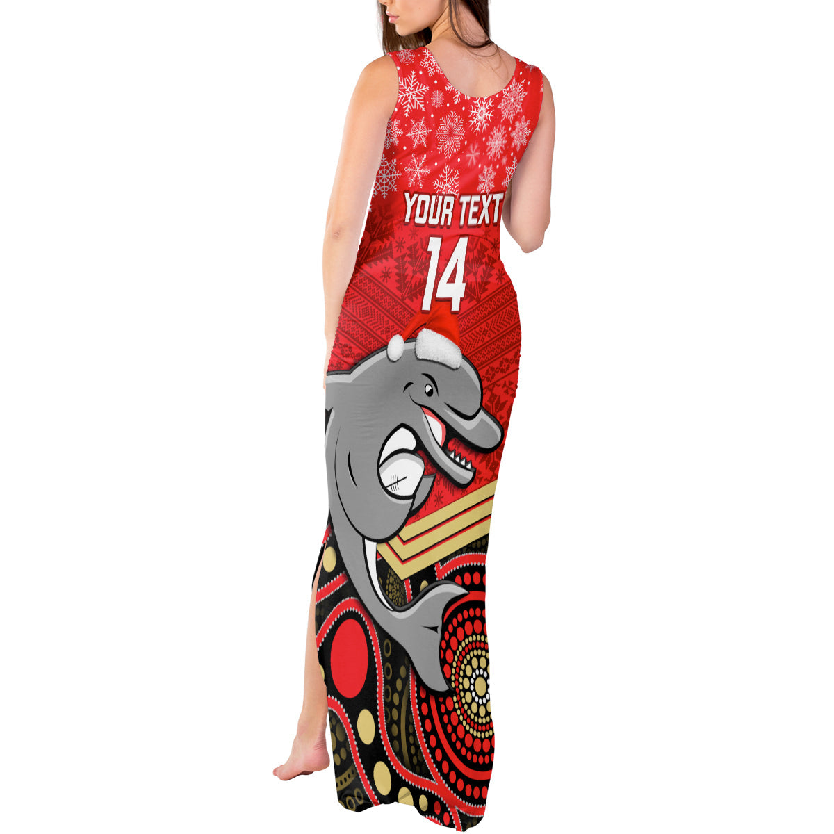 custom-dolphins-rugby-christmas-tank-maxi-dress-merry-xmas-2023-mix-aboriginal-art