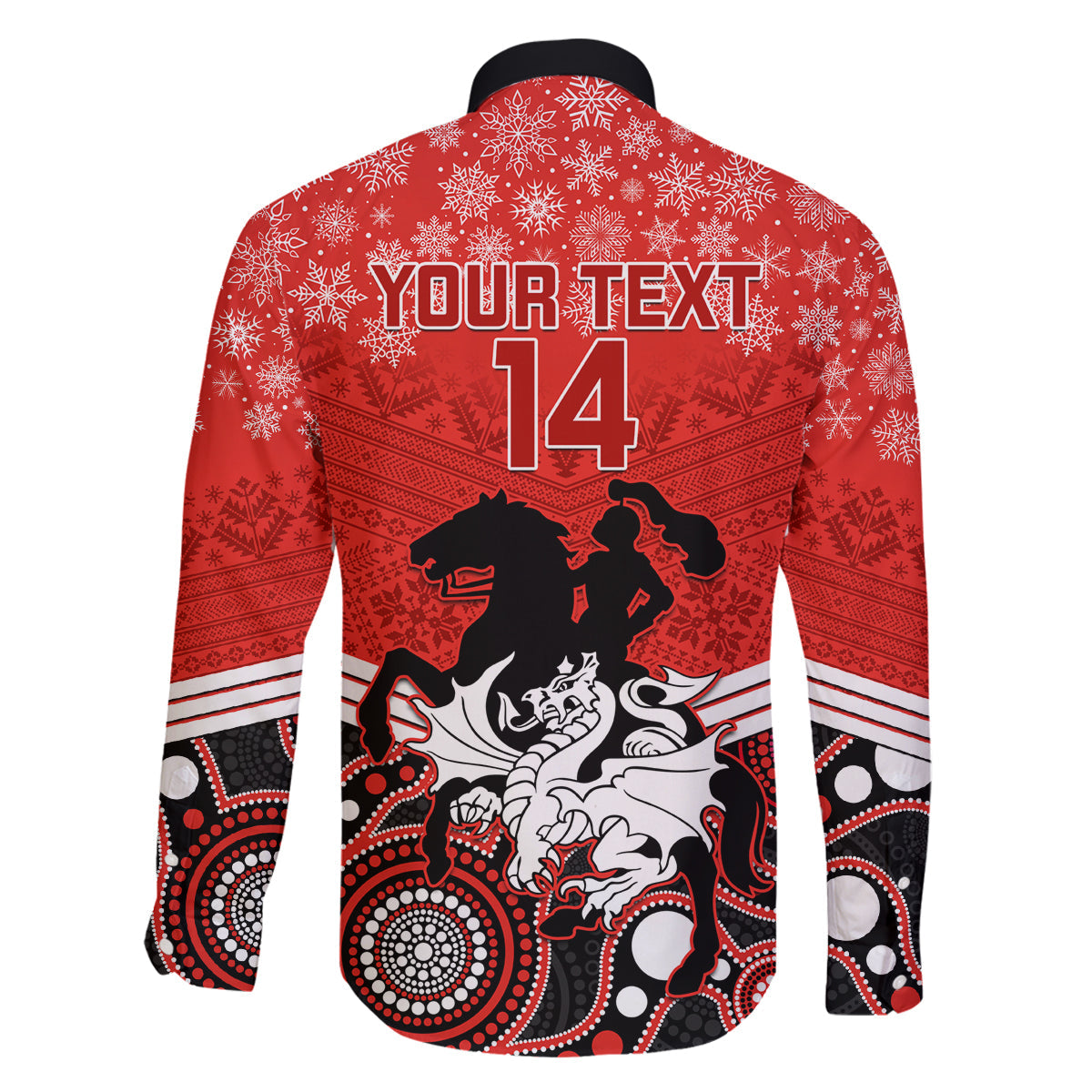 custom-dragons-rugby-christmas-family-matching-long-sleeve-bodycon-dress-and-hawaiian-shirt-merry-xmas-2023-mix-aboriginal-art