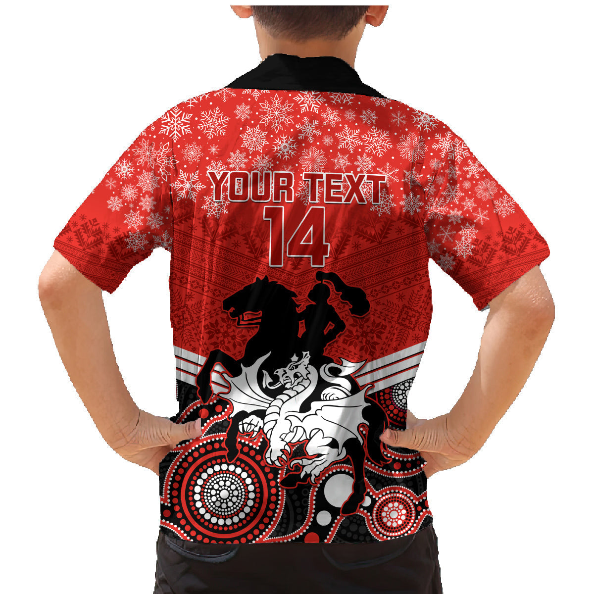 custom-dragons-rugby-christmas-family-matching-mermaid-dress-and-hawaiian-shirt-merry-xmas-2023-mix-aboriginal-art