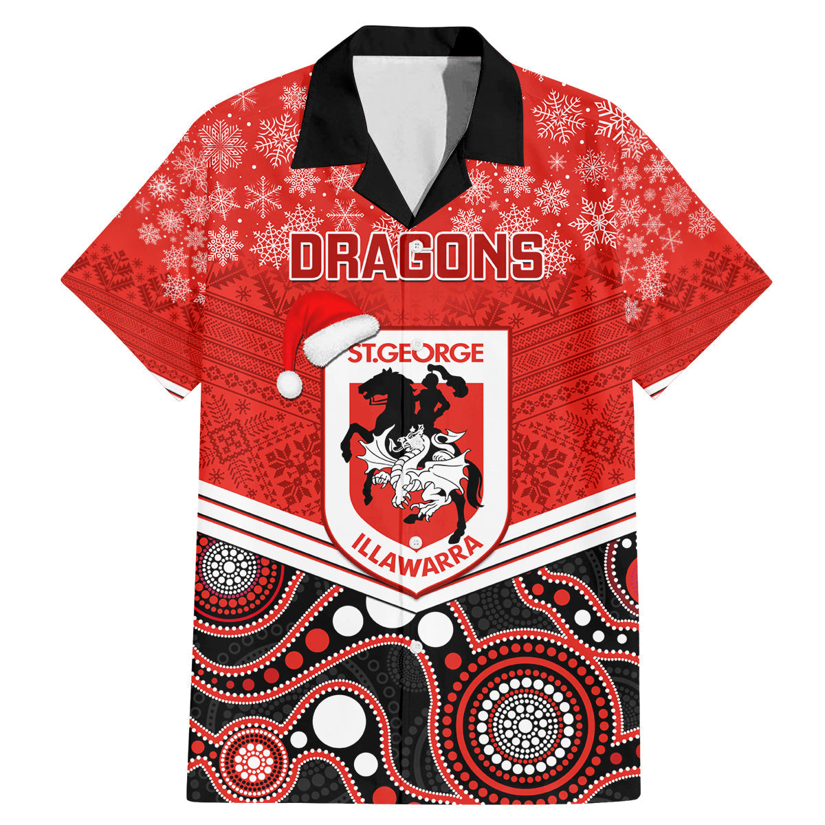 custom-dragons-rugby-christmas-family-matching-mermaid-dress-and-hawaiian-shirt-merry-xmas-2023-mix-aboriginal-art