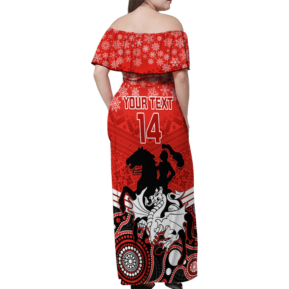 custom-dragons-rugby-christmas-family-matching-off-shoulder-maxi-dress-and-hawaiian-shirt-merry-xmas-2023-mix-aboriginal-art