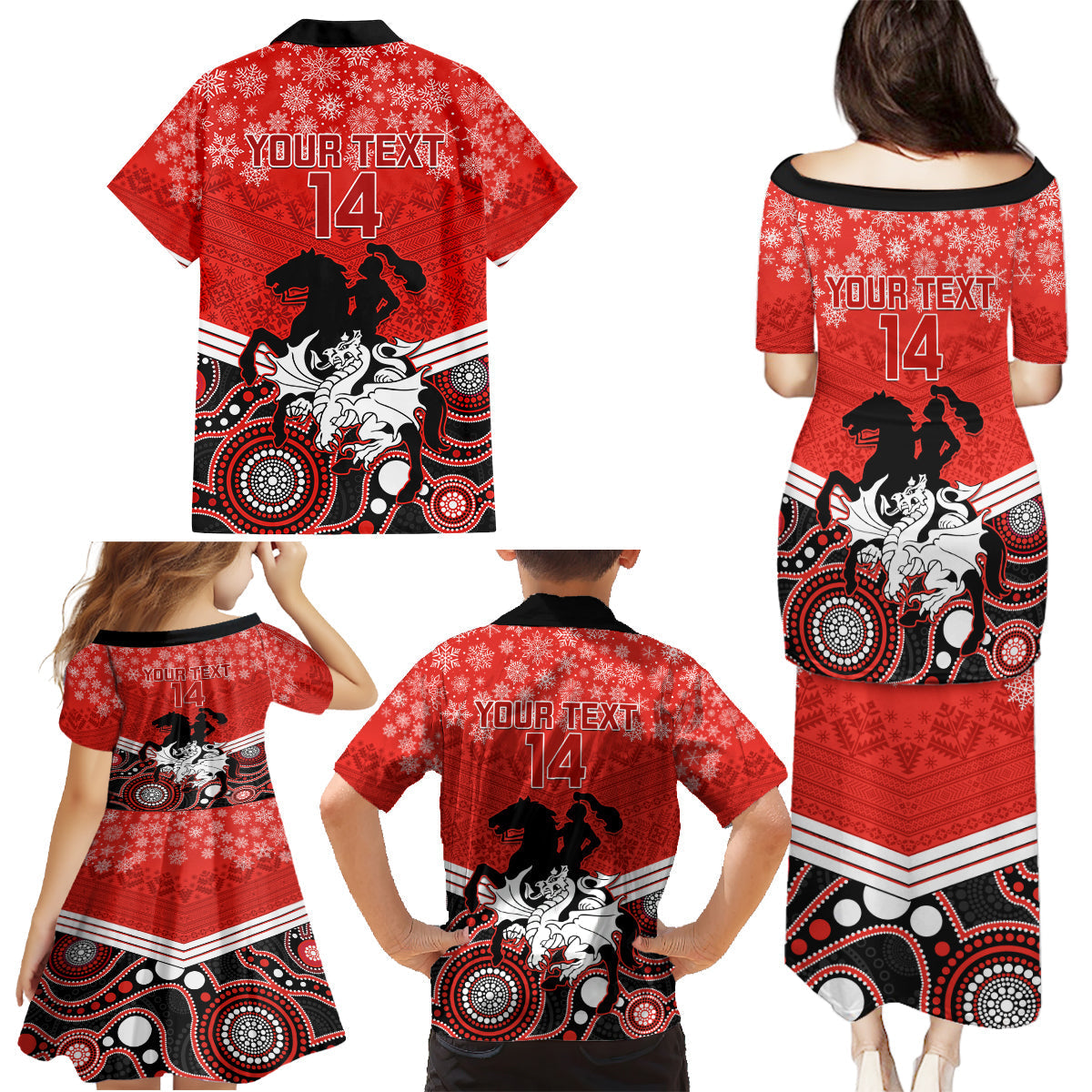 custom-dragons-rugby-christmas-family-matching-puletasi-dress-and-hawaiian-shirt-merry-xmas-2023-mix-aboriginal-art
