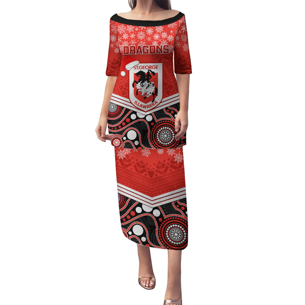 custom-dragons-rugby-christmas-family-matching-puletasi-dress-and-hawaiian-shirt-merry-xmas-2023-mix-aboriginal-art
