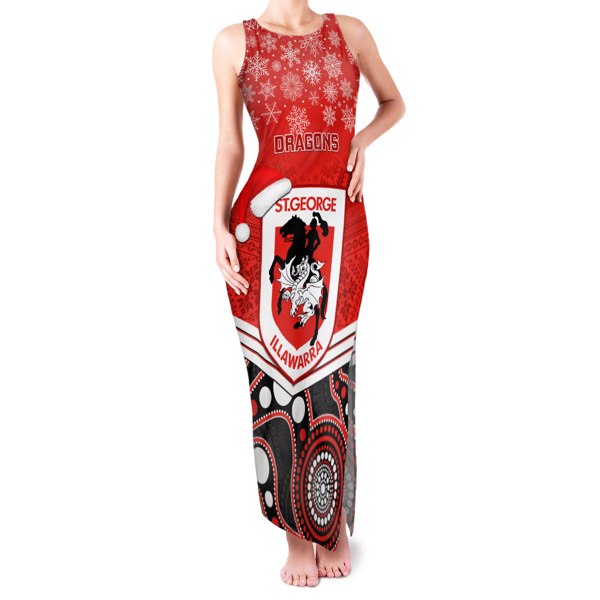 custom-dragons-rugby-christmas-family-matching-tank-maxi-dress-and-hawaiian-shirt-merry-xmas-2023-mix-aboriginal-art