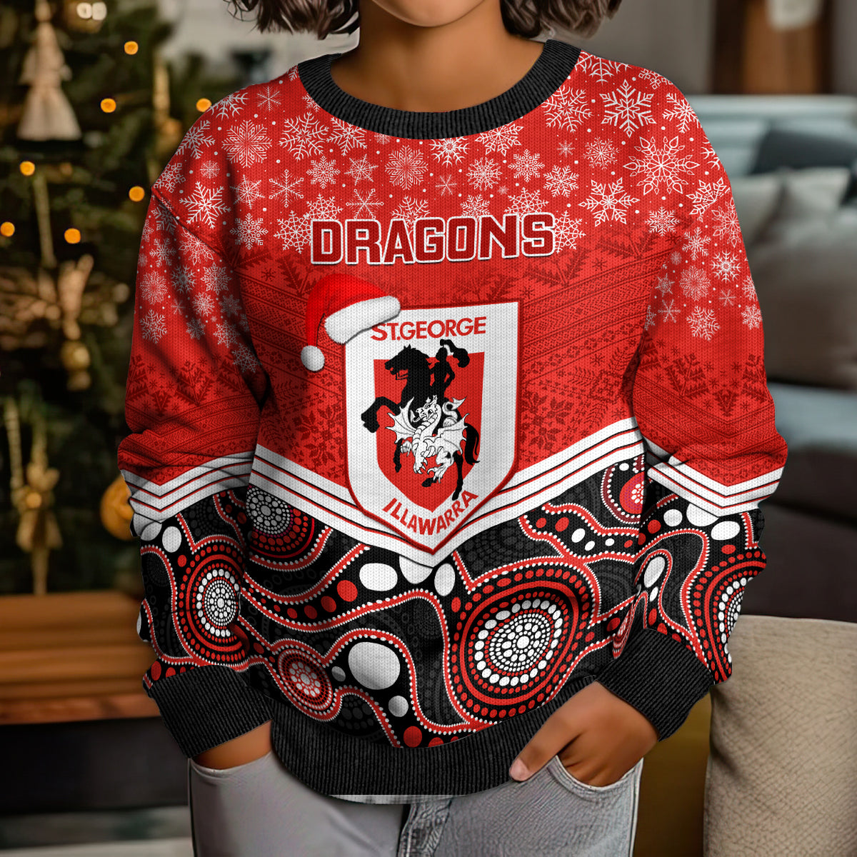 custom-dragons-rugby-christmas-kid-ugly-christmas-sweater-merry-xmas-2023-mix-aboriginal-art