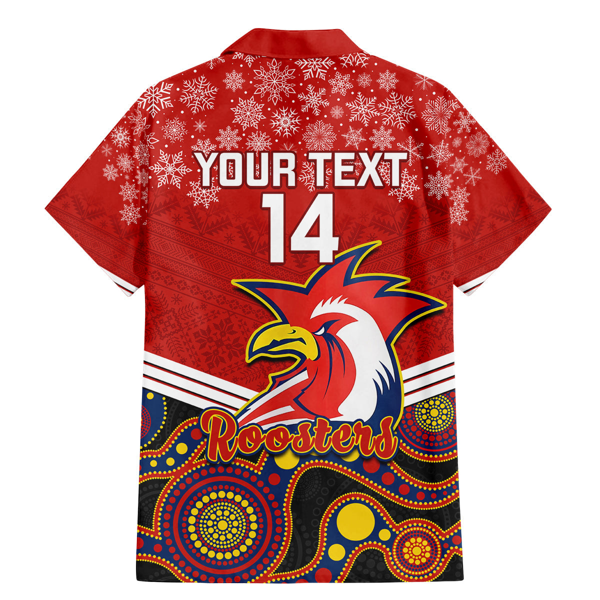 custom-roosters-rugby-christmas-family-matching-mermaid-dress-and-hawaiian-shirt-merry-xmas-2023-mix-aboriginal-art