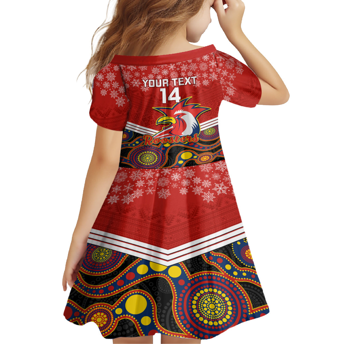 custom-roosters-rugby-christmas-family-matching-off-shoulder-long-sleeve-dress-and-hawaiian-shirt-merry-xmas-2023-mix-aboriginal-art