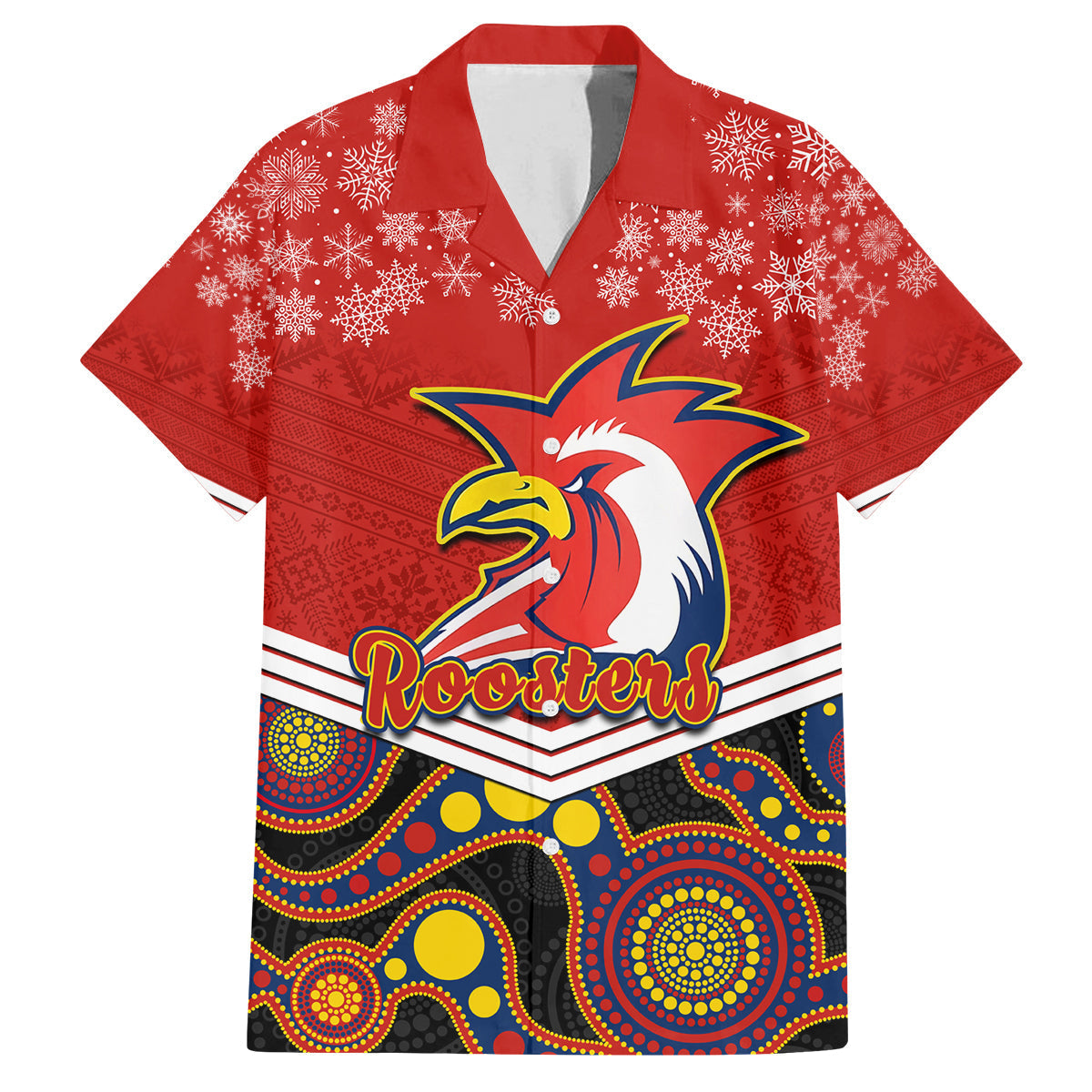 custom-roosters-rugby-christmas-family-matching-off-shoulder-long-sleeve-dress-and-hawaiian-shirt-merry-xmas-2023-mix-aboriginal-art