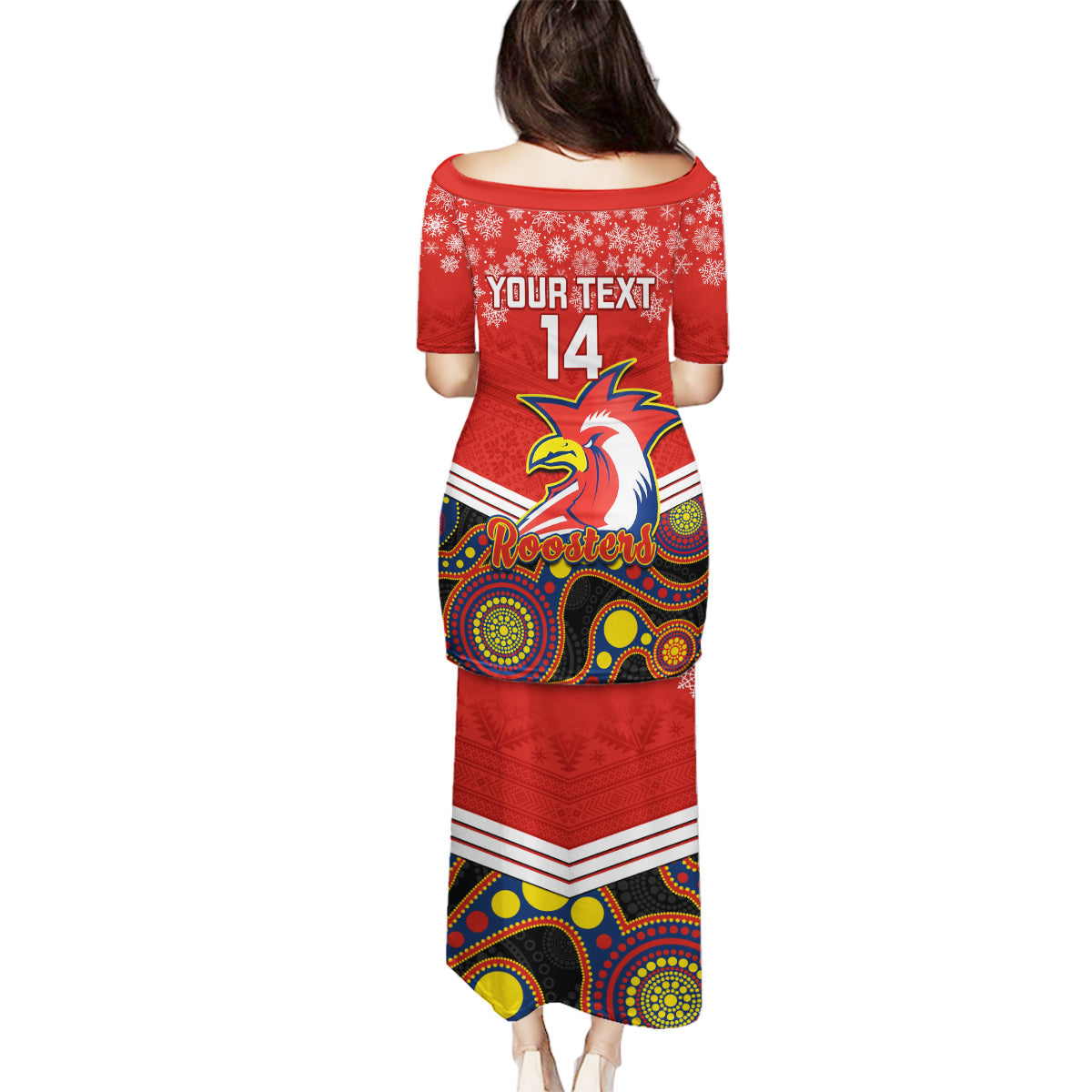 custom-roosters-rugby-christmas-family-matching-puletasi-dress-and-hawaiian-shirt-merry-xmas-2023-mix-aboriginal-art