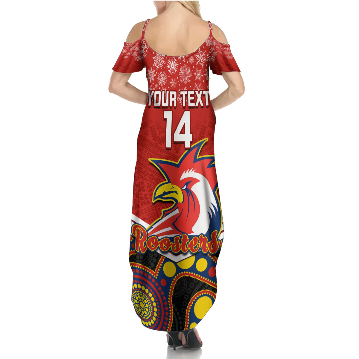 custom-roosters-rugby-christmas-family-matching-summer-maxi-dress-and-hawaiian-shirt-merry-xmas-2023-mix-aboriginal-art