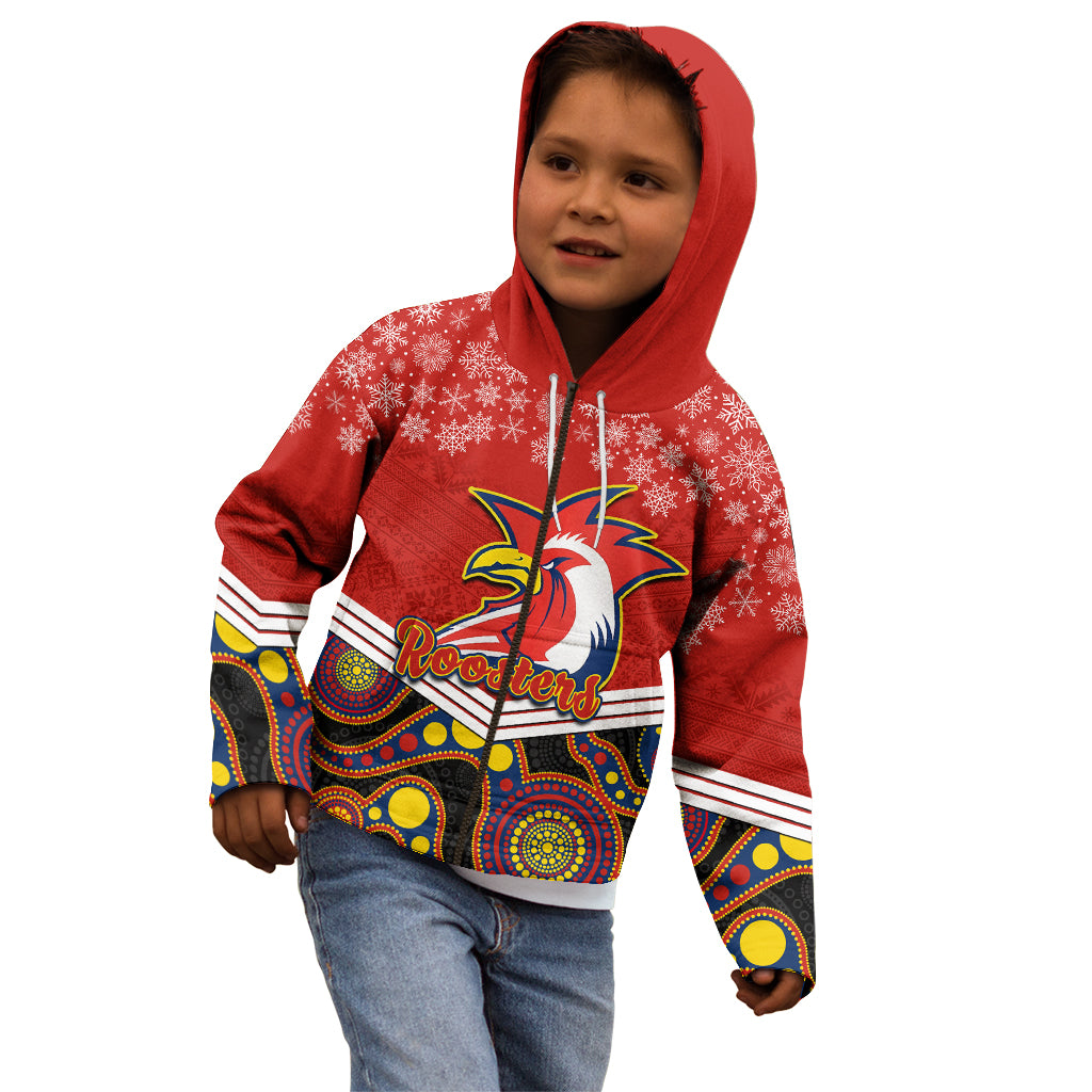 custom-roosters-rugby-christmas-kid-hoodie-merry-xmas-2023-mix-aboriginal-art