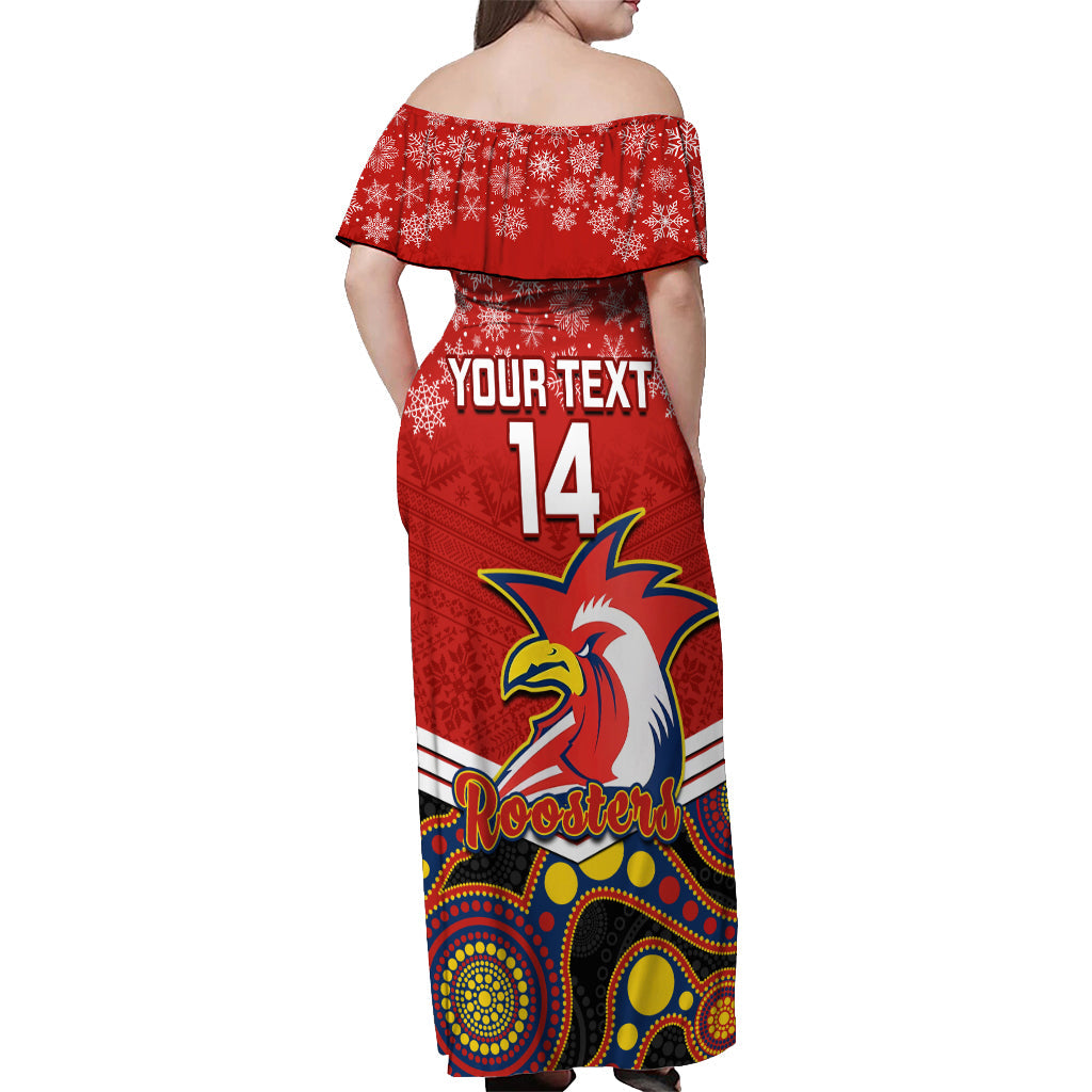 custom-roosters-rugby-christmas-off-shoulder-maxi-dress-merry-xmas-2023-mix-aboriginal-art