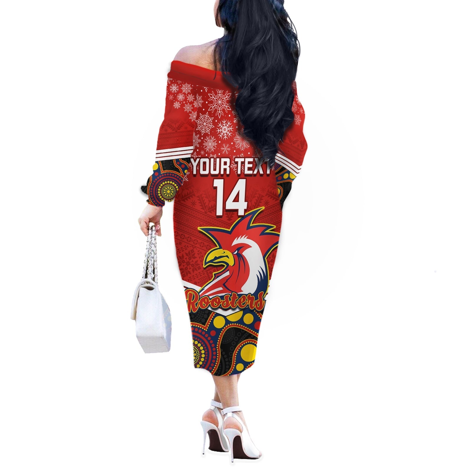 custom-roosters-rugby-christmas-off-the-shoulder-long-sleeve-dress-merry-xmas-2023-mix-aboriginal-art