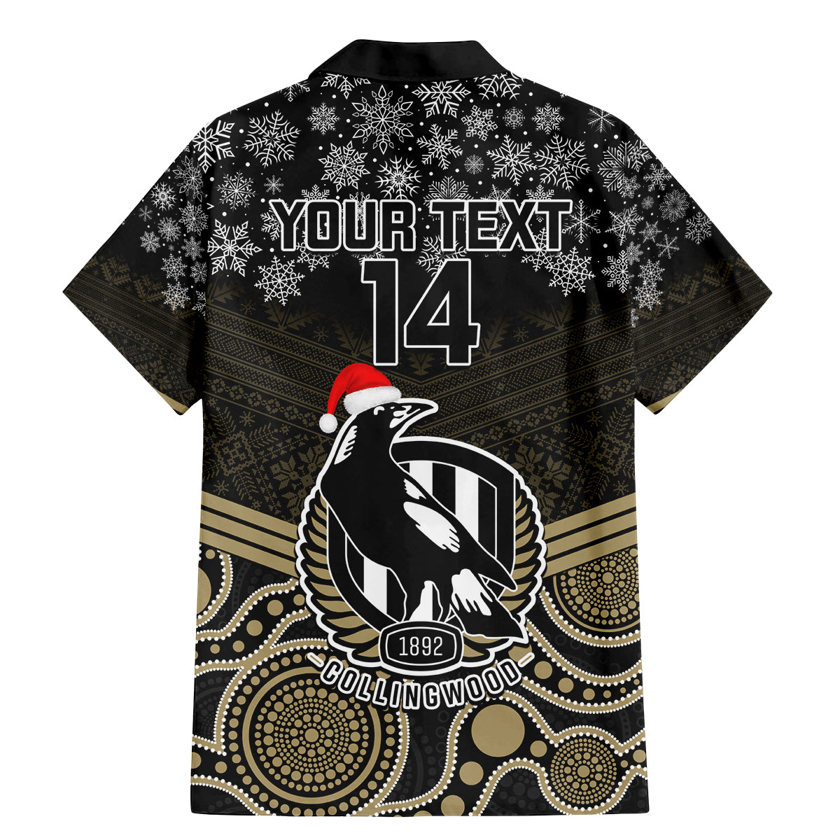 custom-collingwood-football-christmas-family-matching-mermaid-dress-and-hawaiian-shirt-merry-xmas-2023-mix-aboriginal-art