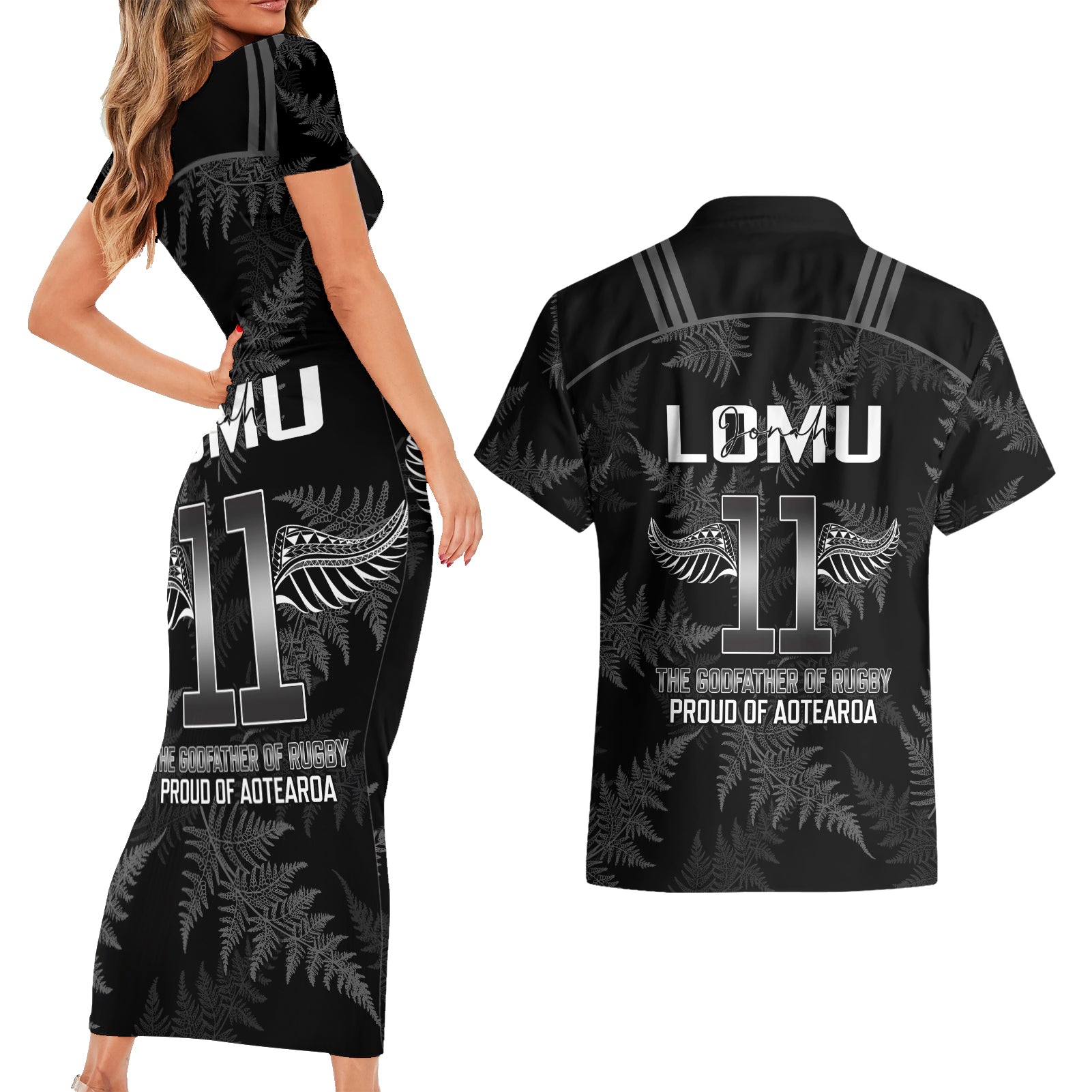 new-zealand-silver-fern-rugby-couples-matching-short-sleeve-bodycon-dress-and-hawaiian-shirt-aotearoa-godfather-proud-gone-but-never-forgotten