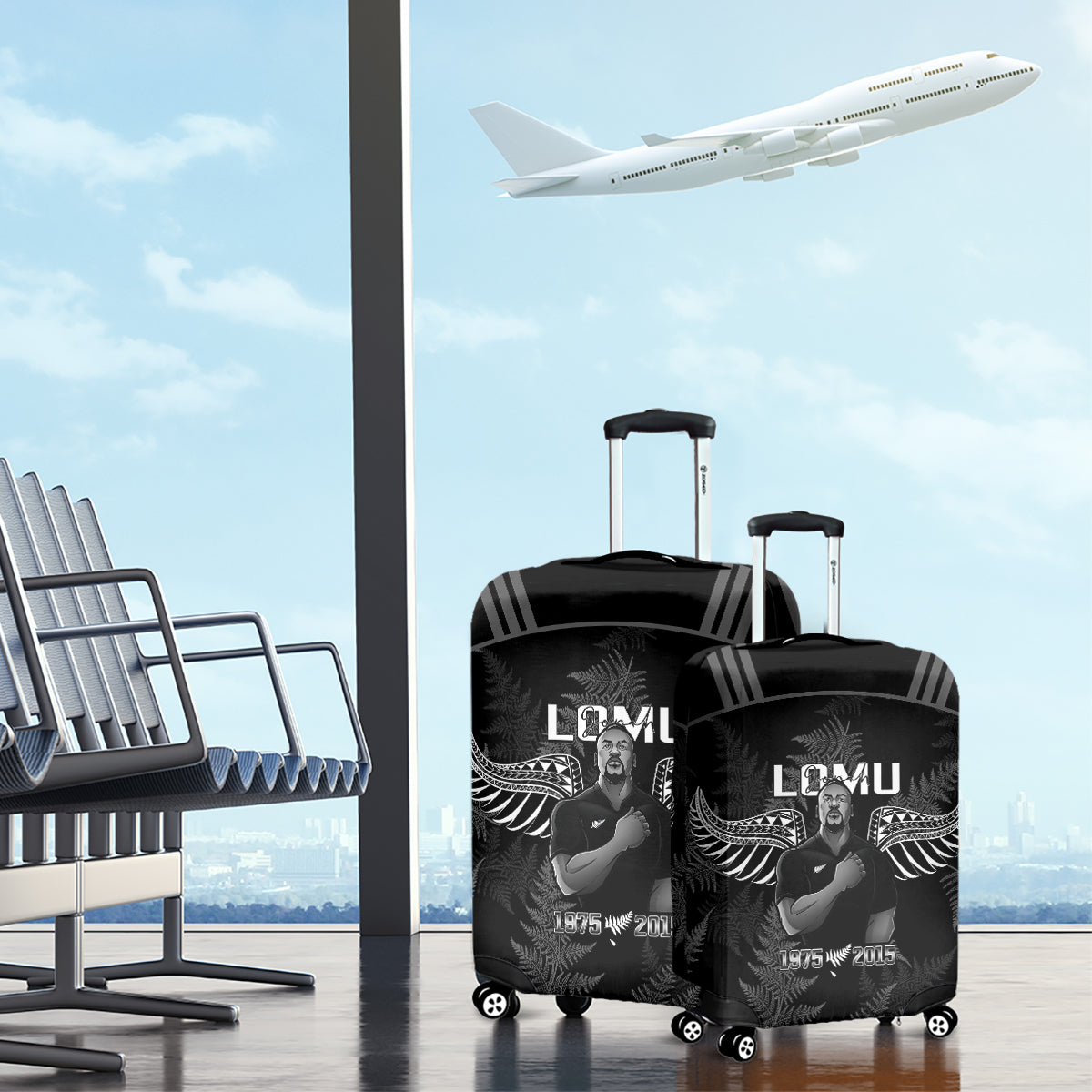 New Zealand Silver Fern Rugby Luggage Cover Aotearoa Godfather Proud Gone But Never Forgotten - Vibe Hoodie Shop