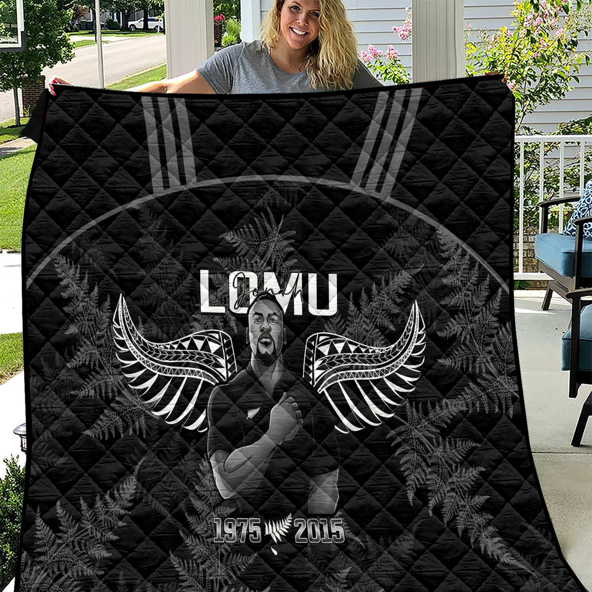 New Zealand Silver Fern Rugby Quilt Aotearoa Godfather Proud Gone But Never Forgotten - Vibe Hoodie Shop