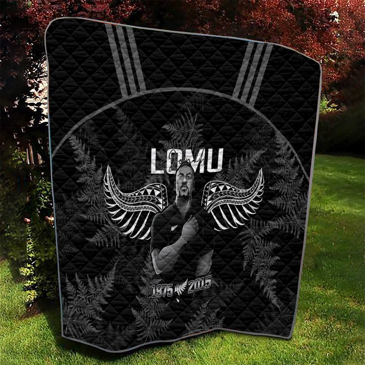 New Zealand Silver Fern Rugby Quilt Aotearoa Godfather Proud Gone But Never Forgotten - Vibe Hoodie Shop