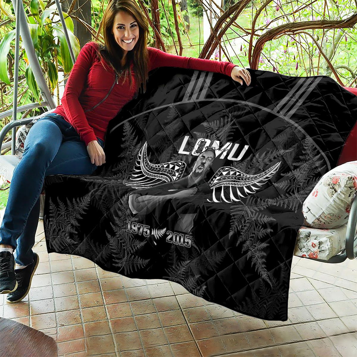 New Zealand Silver Fern Rugby Quilt Aotearoa Godfather Proud Gone But Never Forgotten - Vibe Hoodie Shop