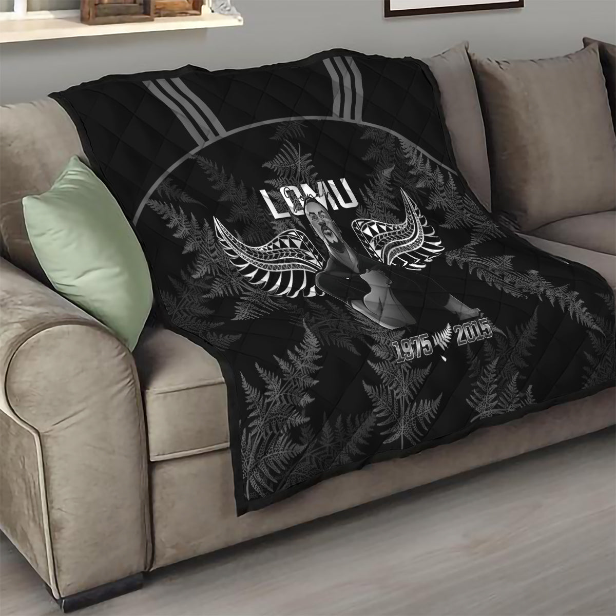 New Zealand Silver Fern Rugby Quilt Aotearoa Godfather Proud Gone But Never Forgotten - Vibe Hoodie Shop