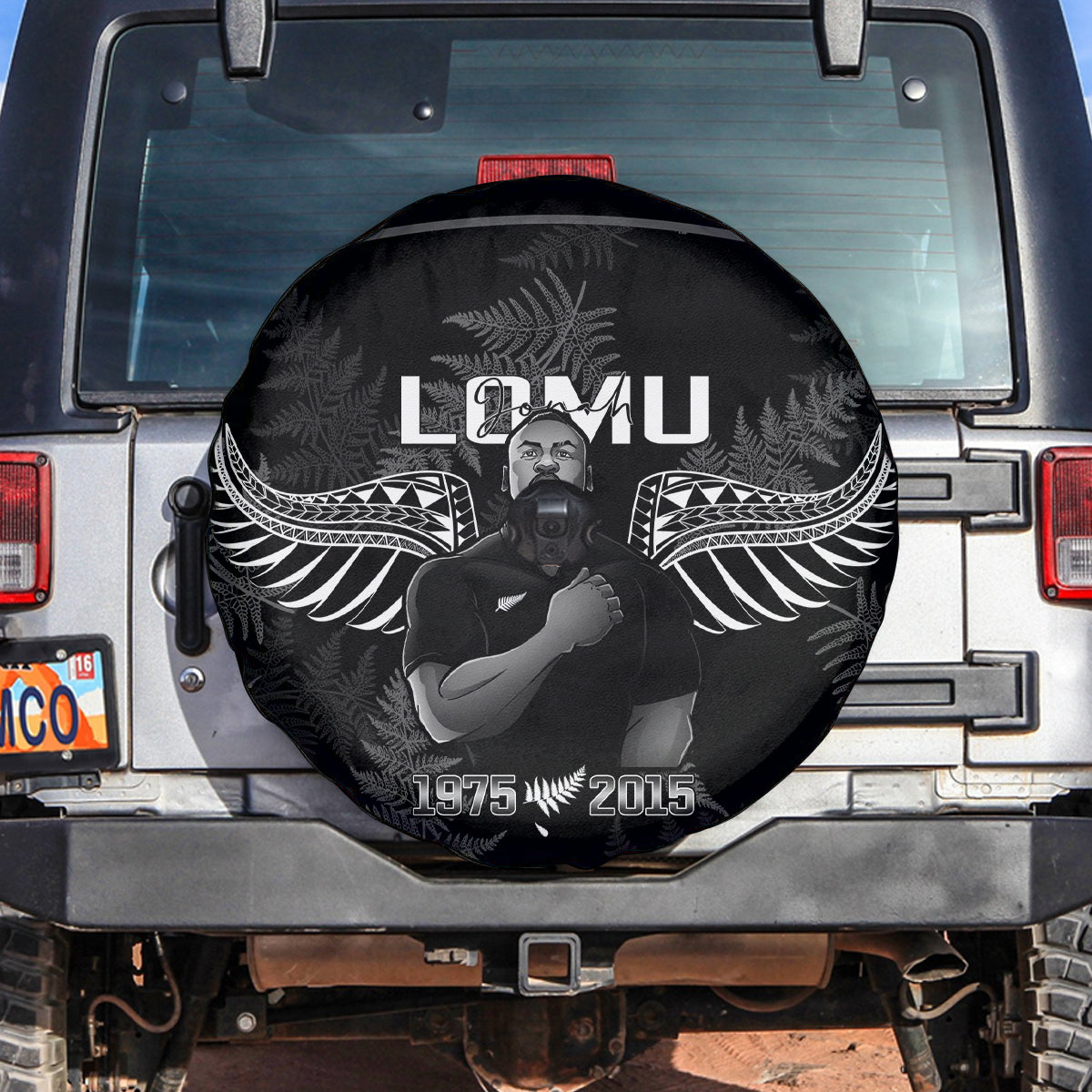 New Zealand Silver Fern Rugby Spare Tire Cover Aotearoa Godfather Proud Gone But Never Forgotten - Vibe Hoodie Shop