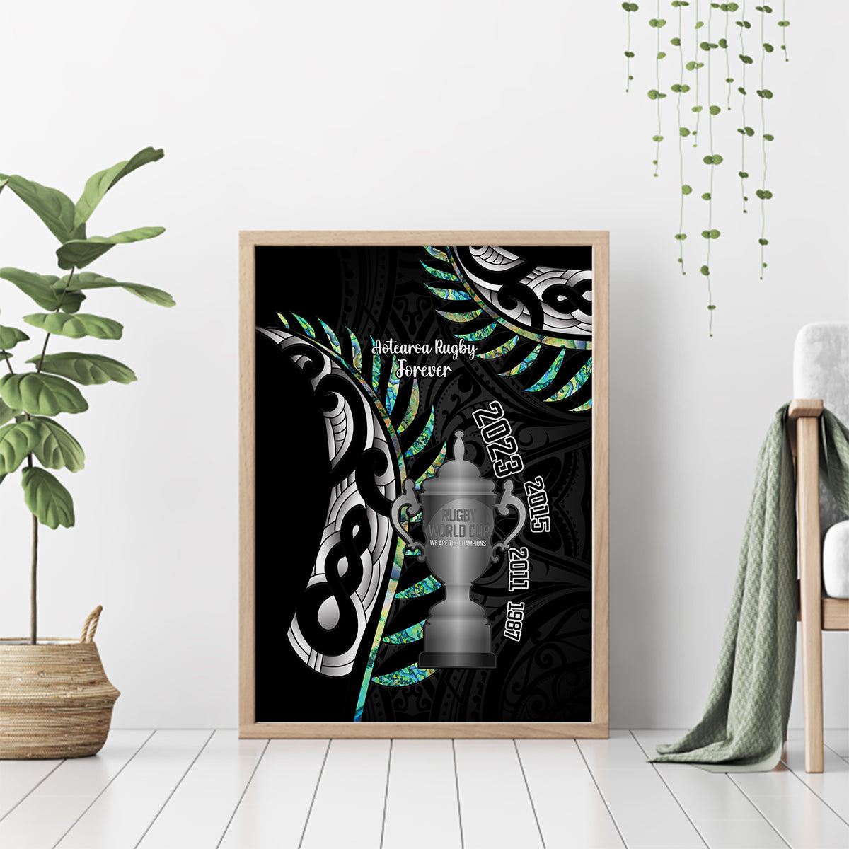 personalised-new-zealand-silver-fern-rugby-canvas-wall-art-paua-shell-with-champions-trophy-history-nz-forever